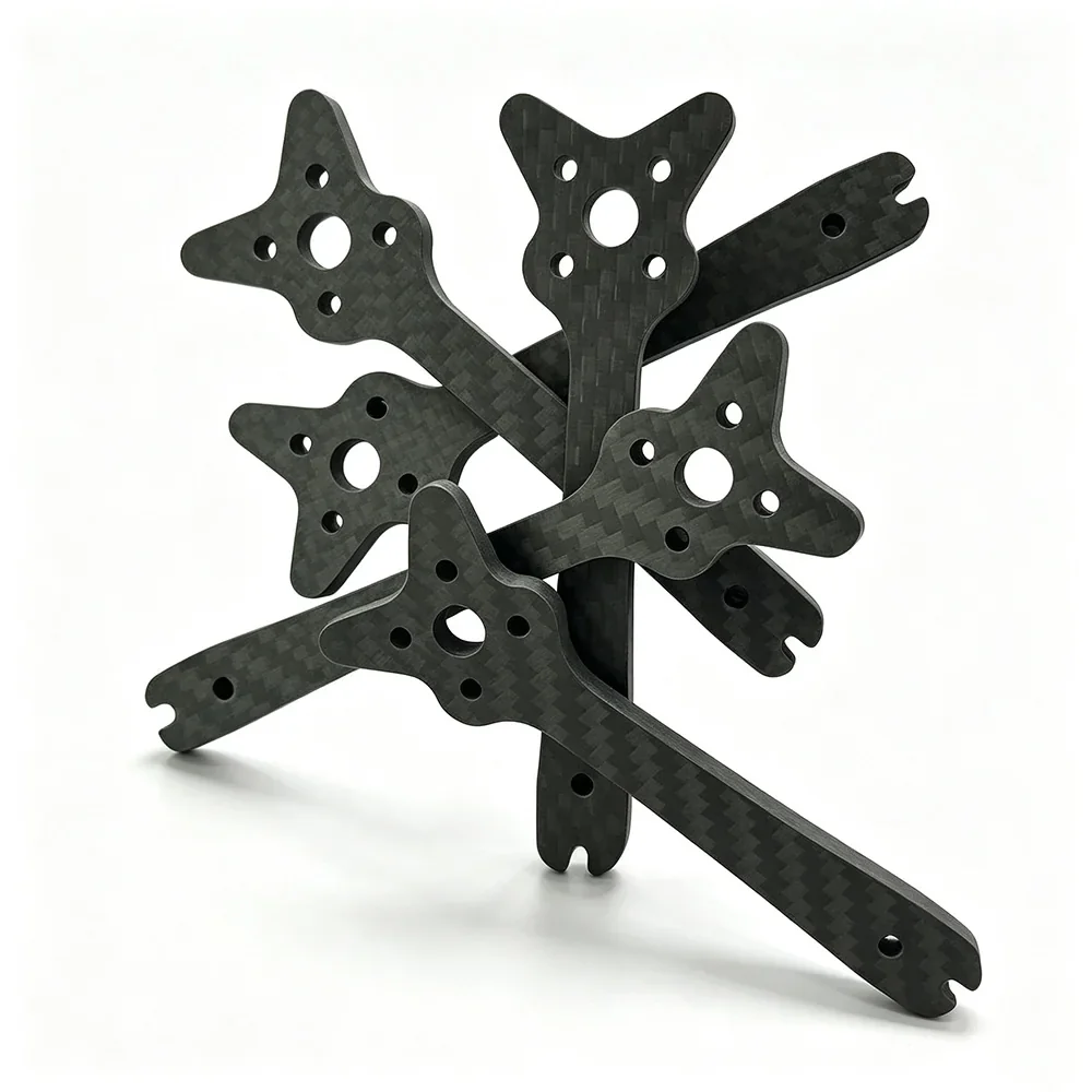 Custom carbon fiber component detail