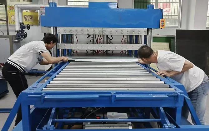 Illustrative carbon-fiber composite molding equipment