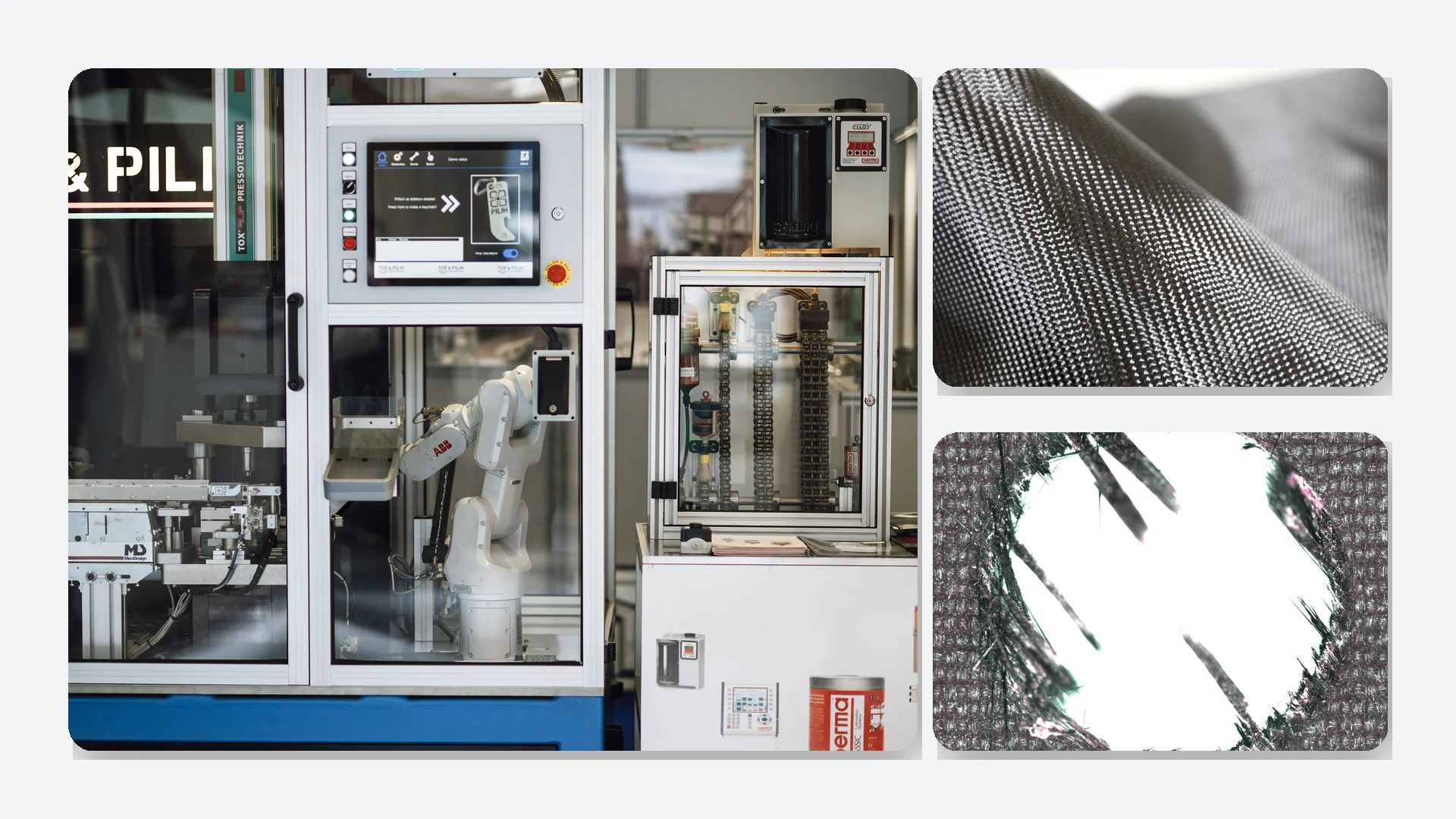 Illustrative industrial robot and end-of-arm tooling context